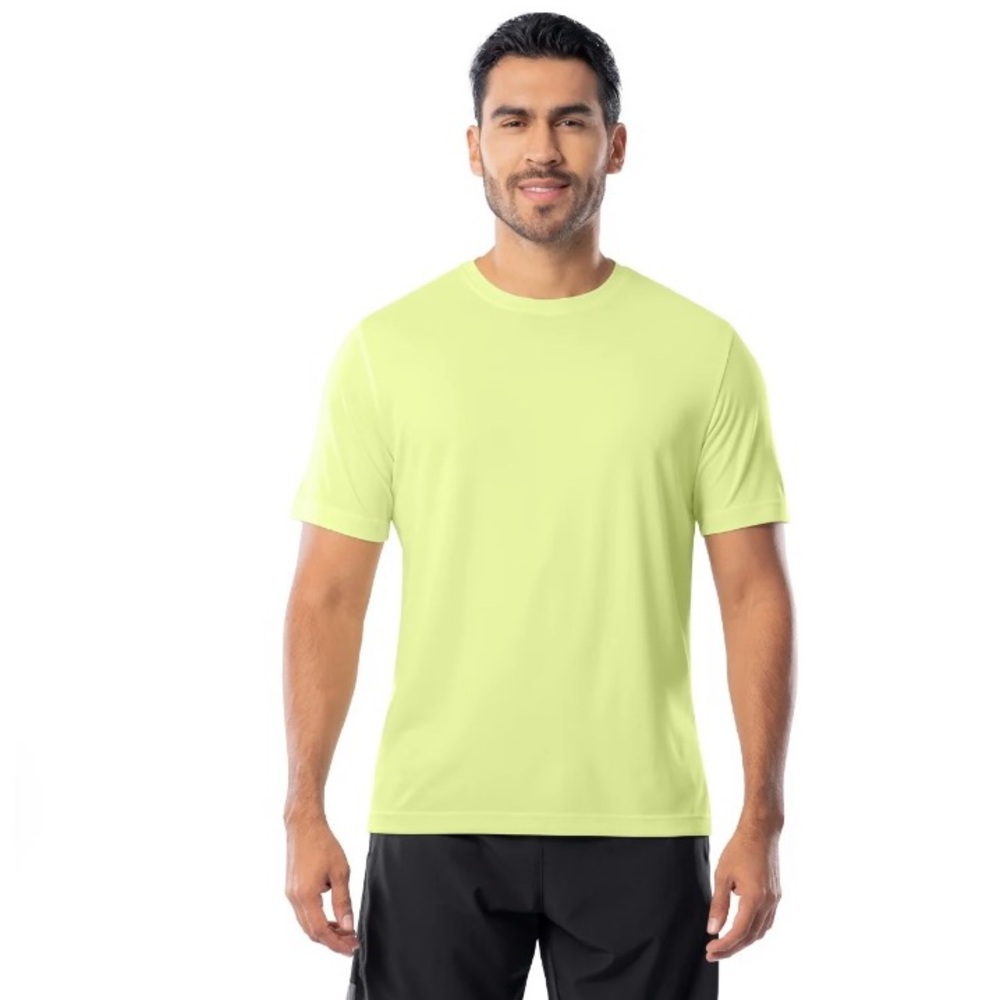 💕5/$15 Dri Works Men's Lime Green T-Shirt, moisture Wicking